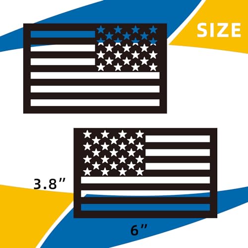 Image of American Flag Car Magnet - Decal Sticker for Vehicles, Laptops, Windows | Patriotic USA Flag Vinyl Sticker | Waterproof & Durable