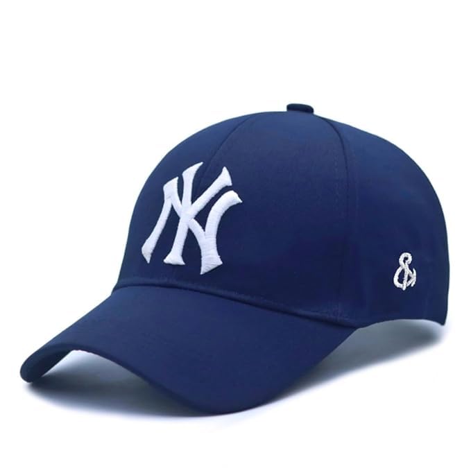 Unisex Baseball Cap Dark Blue Free Size Cotton Travel All Seasons Buckle Formal-image-46