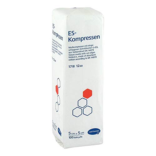 ES-KOMPRESSEN unsteril 5x5 cm 12fach 100 St