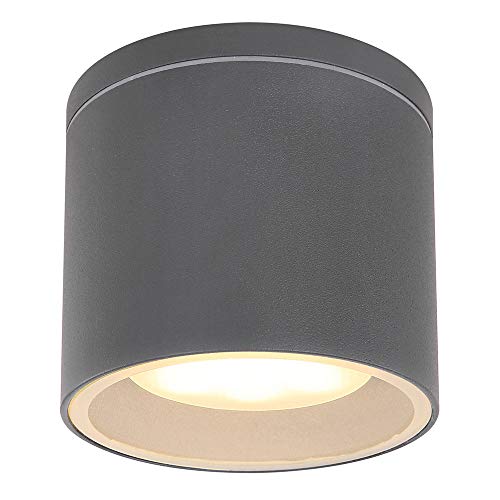Außen Wand Spot Lampe Aluminium Leuchte Anthrazit Garten Weg Hof Beleuchtung