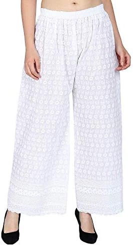 SriSaras Women's Regular Fit Palazzo Pants