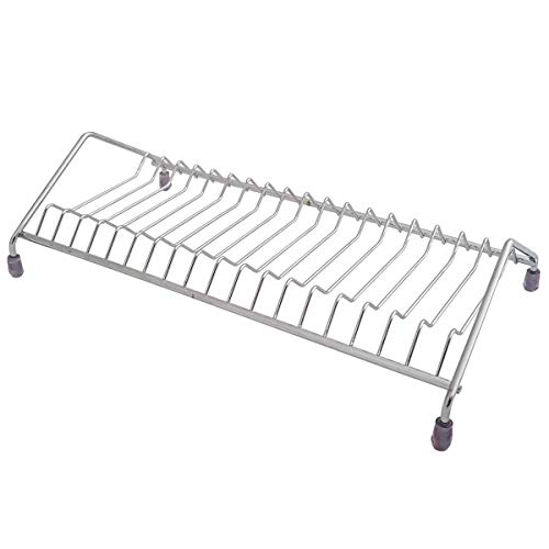 Suporte Porta 18 Pratos Organizador Armário Cozinha Cromado