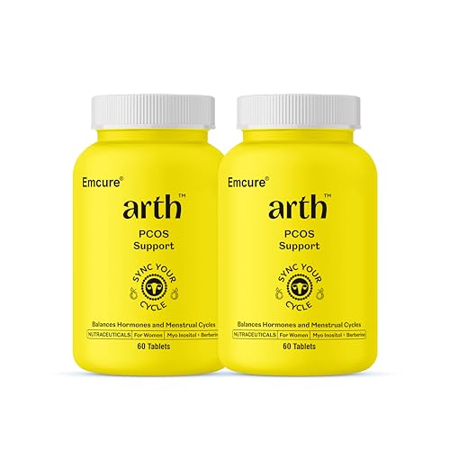 Image of Arth PCOS Support Tablets for Women | With Berberine & Myo-Inositol:D-Chiro Inositol (40:1) | Supports Weight Management & Fertility | Helps Combat Acne & Facial Hair | Supports Healthy Glucose Levels | 120 Veg Tablets