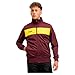 Lonsdale Herren Trainingsjacke schmale Passform ALNWICK, Oxblood/Yellow, XL