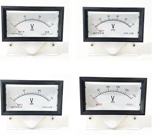 Voltmètre CC de type pointeur 85C17 jauge tension continu 30V