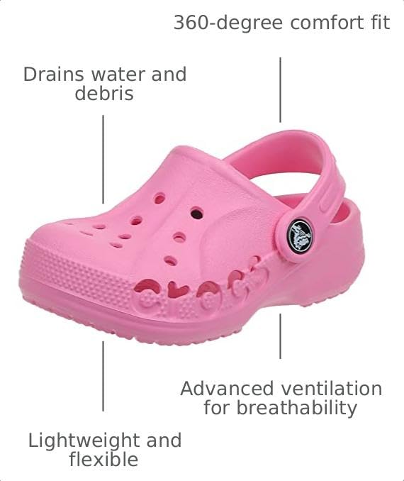 Image of Crocs Girls' Baya Graphic Clogs