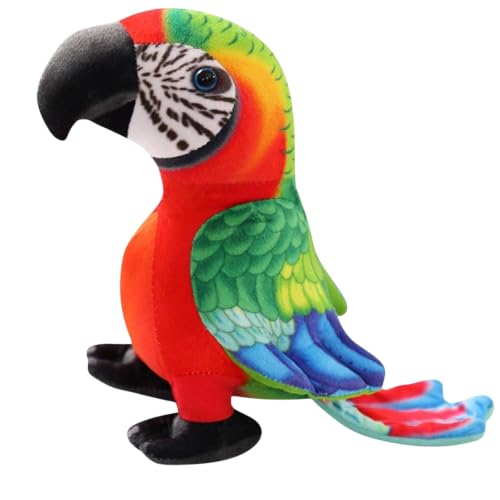 Image of Tickles Parrot Soft Stuffed Plush Bird Toy for Kids Boys & Girls Birthday Gifts (Color: Multicolor Size: 20 cm)