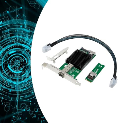 M.2 10G Server Network Card M.2 M X520-DA1 10G SFP+ Fiber Optic Industrial Computer Server Network Card JL82599EN Chip miniatura 6