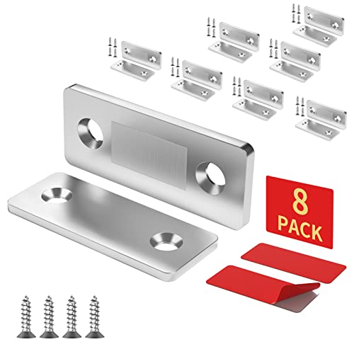 Pacote com 8 travas magnéticas para armário ultra finas magnéticas para porta de cozinha, gaveta, ga