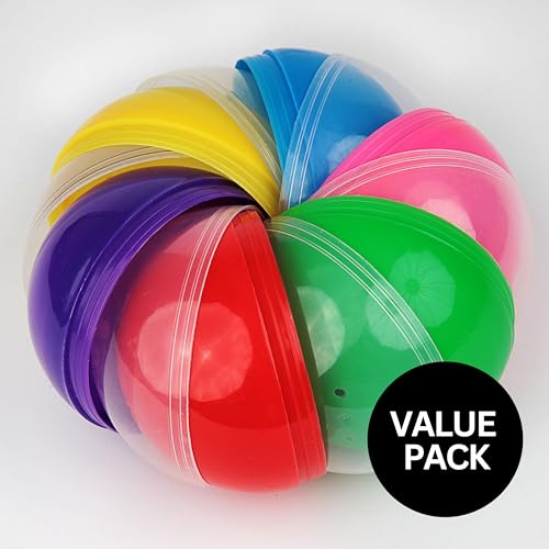 Image of Capsule Vending Machine Translucent-Green Round Capsules Empty 7 pcs 3.9 inch - Gumball Machine Capsules Easter Basket Stuffers Birthday Gifts - Pinata Stuffers Craft Supplies Claw Machine Refills