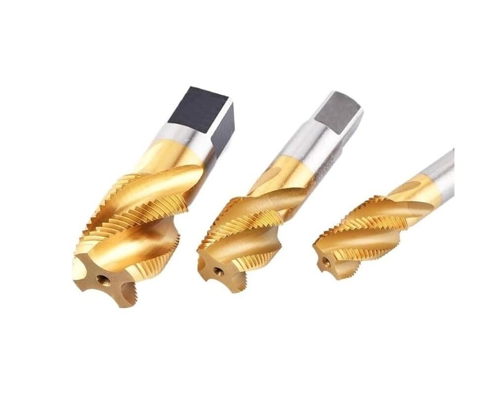 1pcs High-Speed Steel Pipe Tap Set - G/ZG/RC/NPT/PT Thread Tapping Tool for Stainless Steel and More(Pt3/8)
