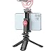Produktbild ULANZI Handy-Stativhalterung mit Kaltschuhhalterung + Mini-Stativ, 360-Grad-Drehung Smartphone Vlog-Kit Griff für Mikrofon-LED-Videoleuchte für iPhone 11 Pro Max XS 8 Samsung Google OnePlus