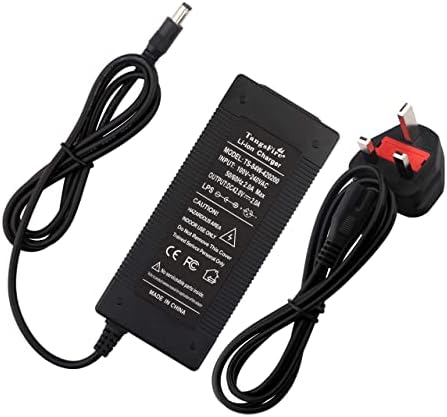 TangsFire 42V Charger Output 2A powerFast rechargeable battery charger for 36V Electric Bike Self-Balancing Scooter Batteries Pack DC 5.5mm 2.1mm Plug/XLR 3-Pin