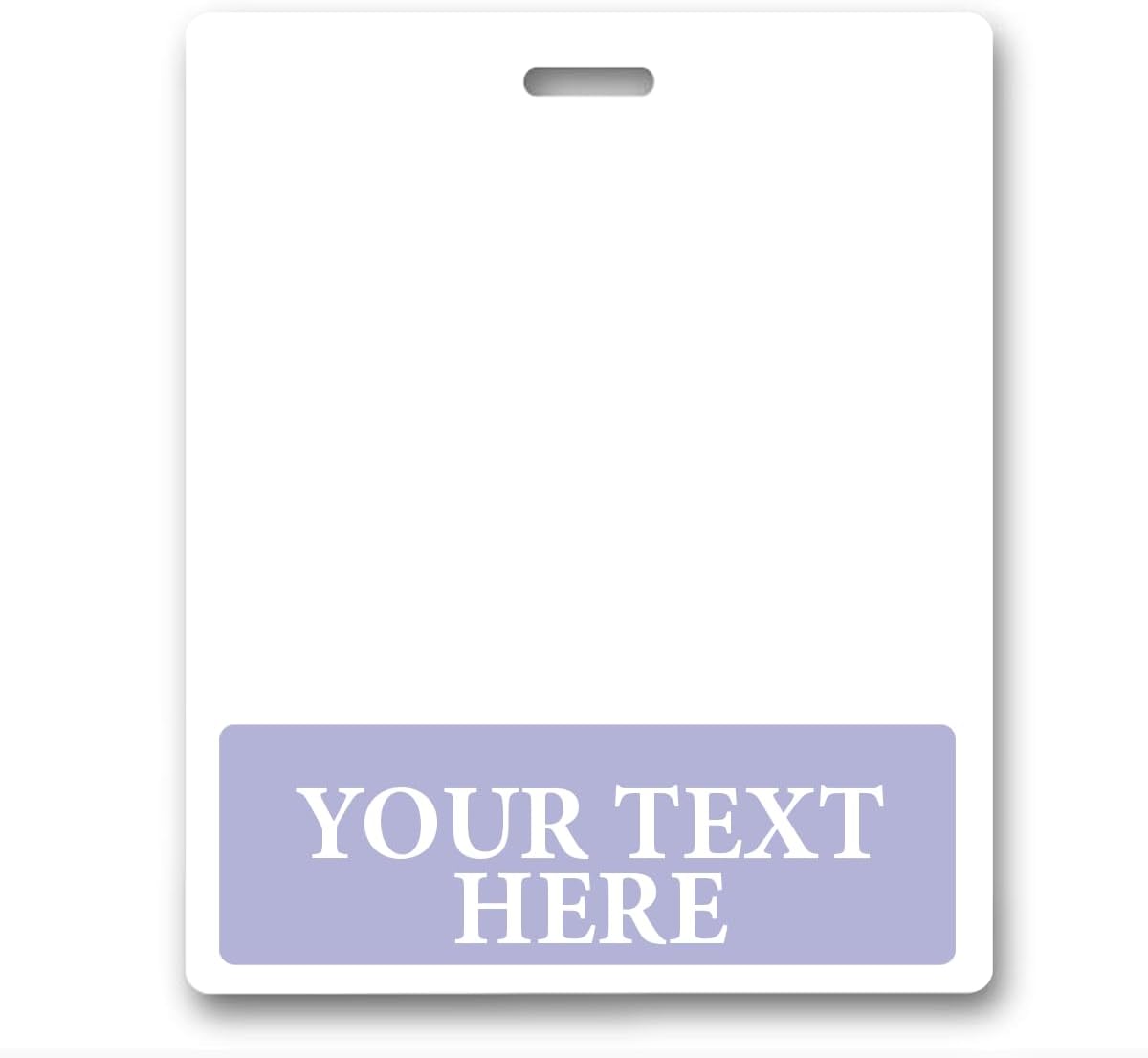 Bulk 20 Pack - Oversized Custom Badge Buddy Horizontal - Extra Large Badge Buddies Role I’D Backer Card for Nurses - 3 3/8 X 4 1/8 - Wear with I’D Holder - USA Printed by Specialist ID (Lavender)