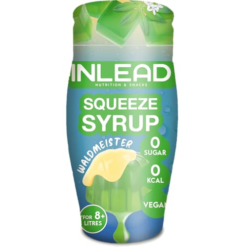 INLEAD - Squeeze Syrup | Kalorienfreier Geschmack für Wasser mit intensiver Fruchtvielfalt | Ohne Zucker & Ohne Kalorien | Zero & Light Sirup für bis zu 8 Liter - 65ml (Waldmeister)