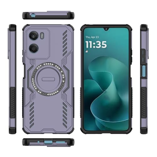 �Ή��@�� Motorola Moto G06 4G �g�уP�[�X,���M�݌v�A�}�O�l�b�g���h�U�X�}�z�P�[�X Purple