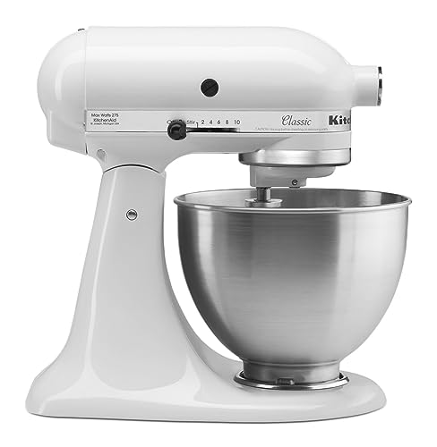 KitchenAid Classic Series 4.5-Quart Tilt-Head Stand Mixer, White, K45SSWH by KitchenAid - Used condition - CA$255.47