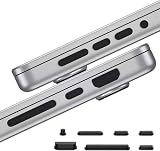 7 pcs MacBook Pro Dust Plugs Cover for MacBook Pro 14/16 inch 2023-2021 Released Model A2779/A2442/A2780/A2485, Dust Plug for HDMI, SD, Charger Port, Headphone (MacBook Pro Dust Plugs)