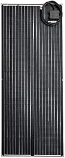 Flexible Solar Panel 195Watt Monocrystalline ETFE Coating 10 Year Warranty. 21% Efficiency. RV, Motor Home, Van, Boat 12V and 24V Systems