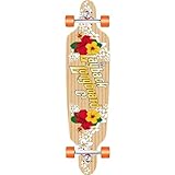 Layback Longboards Bamboo Wahini Drop-Through Longboard Complete Skateboard - 9.5' x 41'