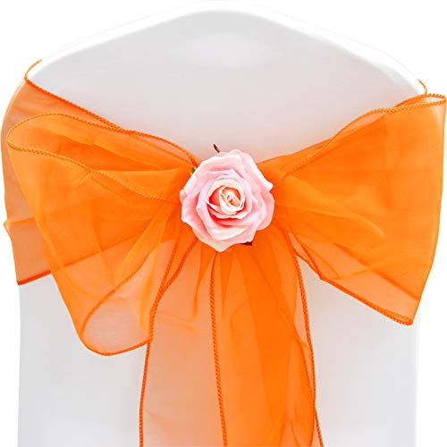 2 Coprisedie Da Matrimonio, In Organza, Per Sedie, In Tulle, Decorative, In Chiffon, Per Matrimoni, Feste, 100 Cm X 150 Cm - Foto 8