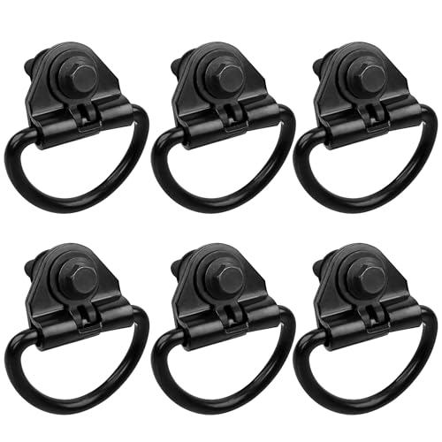6PCS Cargo D-Hooks Compatible with 2015-2023 Ford Transit 150 250 350 Rear Cargo Tie Down Hook Replace BK21V550A74AD,V550A74-AD