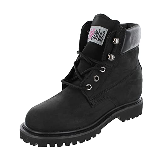 Image of Safety Girl II Black, Steel Toe Work Boots - Light Black