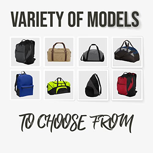 Custom Sport Duffel Bag for Men Women (Contrast Medium) - Add Your Name - Personalized Weekender Bag for Gym, Overnight, Travel - Thumbnail 3
