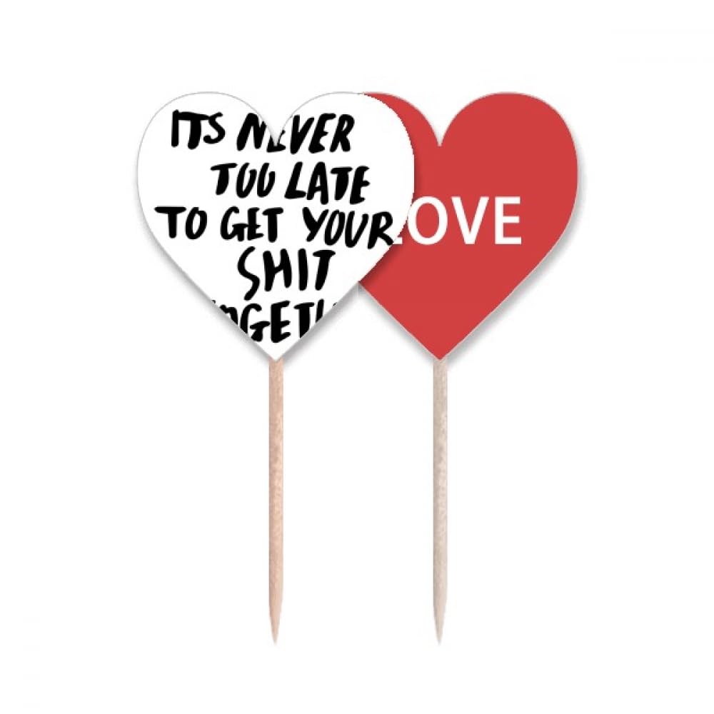 Cure-dents cœur romantique Get Your Together pour repas en amoureux