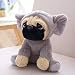Shar Pei Peluche de Juguete, Perro de Dibujos Animados, muñecos de Animales de Peluche Suaves, niños, Mascotas relajantes, Almohada para abrazar, Regalos de cumpleaños de Navidad niños de 20 cm