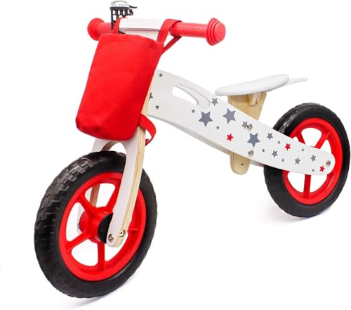 HYGRAD® Kids Balance Bike Kids Learner Balance Bike Wooden Childrens Training Bike First Bike Push Bike For Training For Children Aged 3+ (Red) HYGRAD® Kids Balance Bike Kids Learner Balance Bike Wooden Childrens Training Bike First Bike Push Bike For Training For Children Aged 3+ (Red)