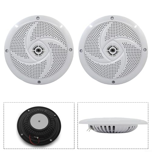 Altavoz RV de aluminio resistente al agua con potencia de 180W y 6.4" 4