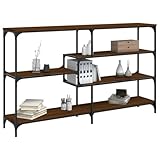 L'assemblage est requis Tomostar Table Console, Console Meuble Table d\'entrée de Couloir chêne Marron 160x32x95 cm Bois d\'ingénierie