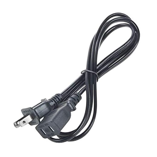 2 Prong AC in Charger Cord Charging Cable Plug Replacement for Duracell Powerpack Pro 600 DR600PWR Pro600 600 Watt Power Pack Pro1300 1100 1300 Peak Amps Jump Starter Emergency 12V DC Source