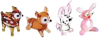 Looking Glass Animals Miniature Collectible, Pack of 4