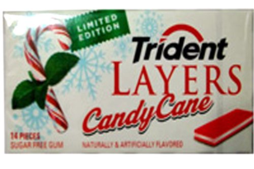 Trident Layers Gum, Candy Cane (3 Pack)