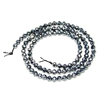 Amazon.co.jp: 6mm～14mm 64面カット テラヘルツ鉱石 1連38cm 通し針