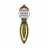 pais da europa luxemburgo Material: metal Luxemburgo Europa - Marcapáginas con emblema nacional retro para oficina