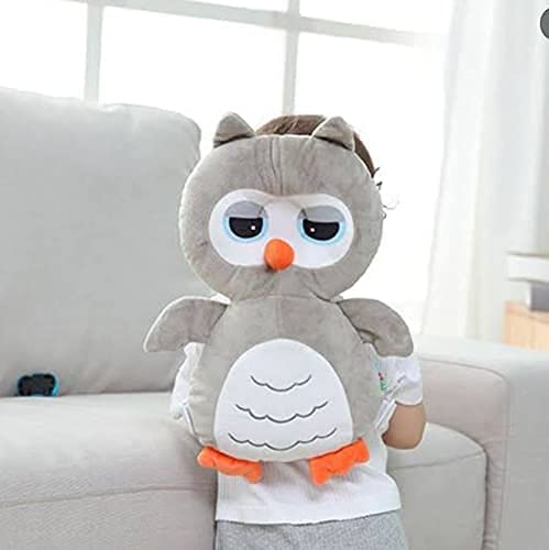 MAPPLE CREATION Baby Protector - Baby Ajustable Head Shoulder Safety Pad - Baby Head Cushion with Flexible Strap for Baby Walking - for Baby Safety - for Crawling Baby - Age 5 Months Owl
