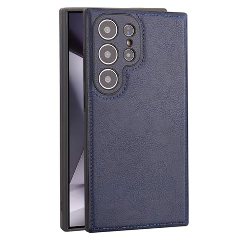Housse cuir bleu pour Samsung S26 style rétro idéal au quotidien