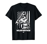 Player Illustration Flag Nolan Hoffman Prospect Baseball Fan T-Shirt
