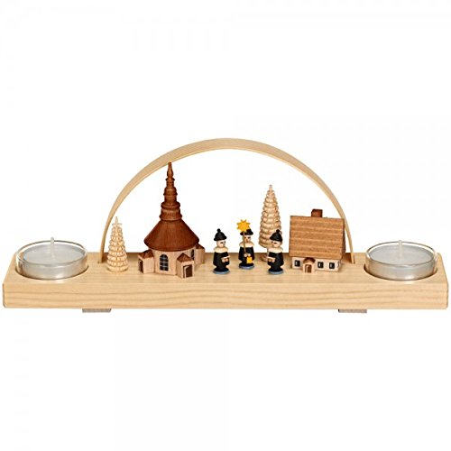Bougie de tealight de voûte Rudolphs Schatzkiste Seiffen
