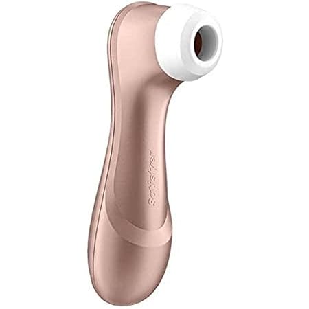Satisfyer Pro 2 Air-Pulse Clitoris Stimulator - Non-Contact Clitoral Sucking Pressure-Wave Technology, Waterproof, Rechargeable (Rose Gold)