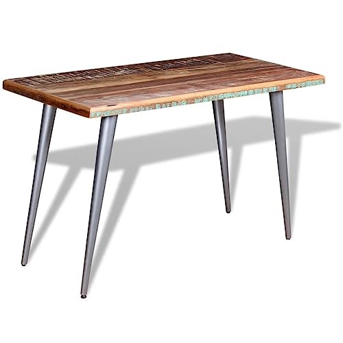 Table bois massif recyclé compacte de 120x60 cm pour optimiser les petits espaces - 6