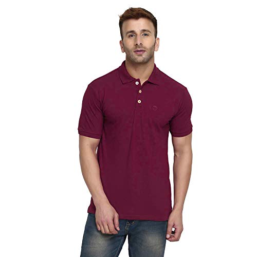 Image of CHKOKKO Men's Cotton Regular Fit Half Sleeves Polo T-Shirt