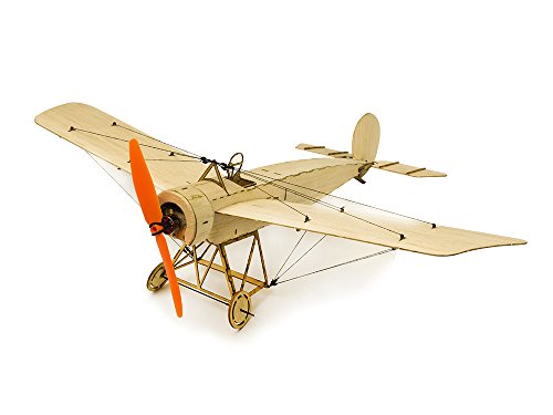 Balsa Wood Airplane Kit Micro 3CH 378mm Fokker E by DW Hobby; Remote Control Balsawood Laser Cut Plane for Adults;RC Un-Assembled Flying Model for Fun (K0805)