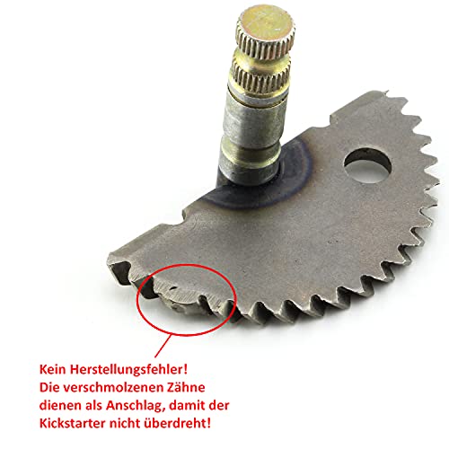 Area1 Ersatz Kickstarter Set für 50ccm China 4-Takt Motorroller wie z.B. GY6 139QMB/QMA AGM Nova Alpha-Motors Direct-Bikes Dafier ATU Explorer Flex-Tech Guoben Vanguard Yiying Hongzhou Lingtian