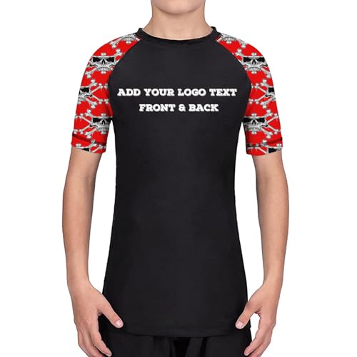 Custom Print Front & Back Team Rash Guard - Competition No Gi Jiu Jitsu Base Layer