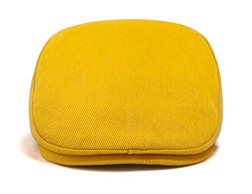 Zowya Classic Newsboy-Ivy Flat Cap-Cabbie Cap-Driving Cap-Hunting Cap-Casual Cap-Polo Cap-3 Sizes-Fitted-Color Denim Yellow Size L/Xl thumb #2