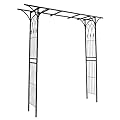 1. GO Steel Garden Arch, 6'9'' High x 4'11'' Wide, Garden Arbor for Various Climbing Plant, Outdoor Garden Lawn Backyard